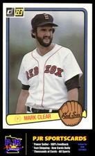 Mark Clear 1983 Donruss #361 Boston Red Sox