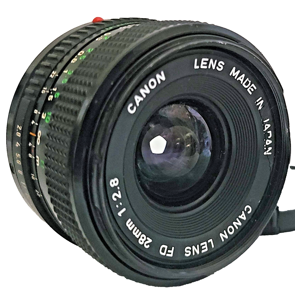 Canon NFD FD 28mm MF Lens VG+ 216756 Working