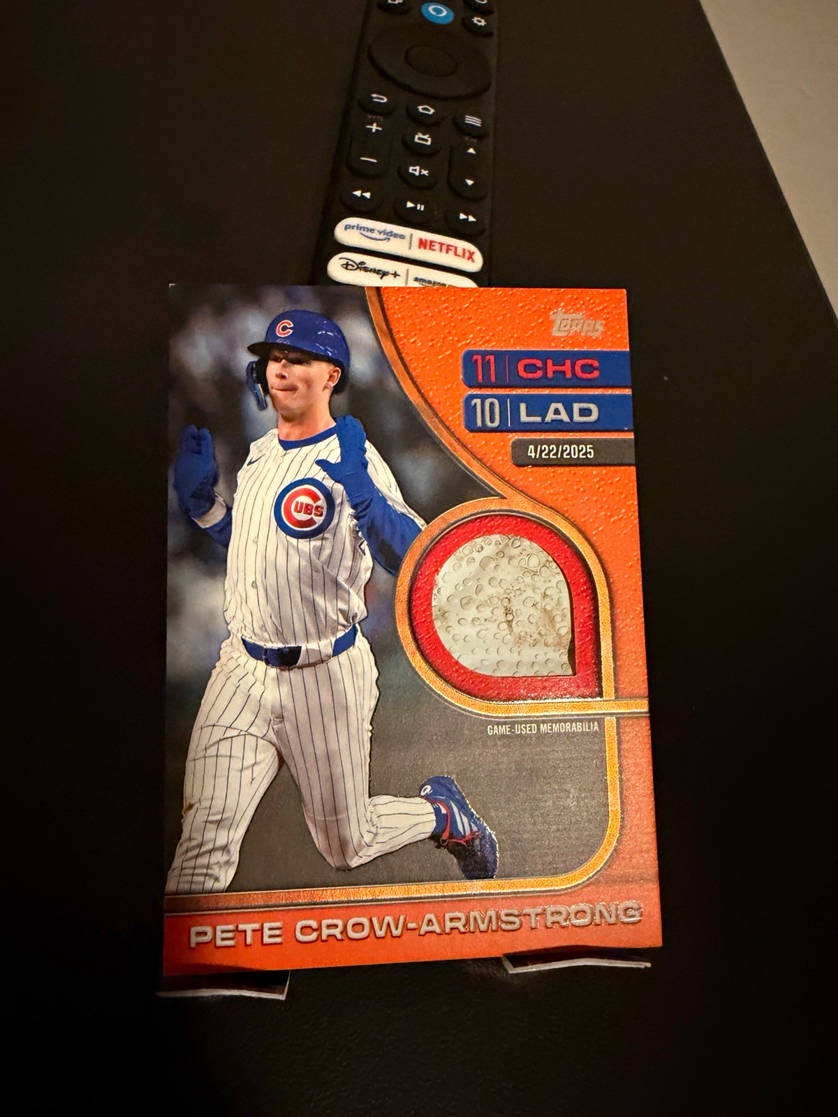 Topps 2026 Pete Crow-Armstrong RTB-PC /25 Pine tar on glove
