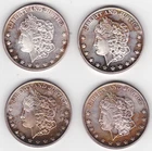 Four - NorthStar Mint Intl  Trade Unit Liberty & Justice 1 Oz .999 Silver Rounds