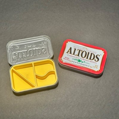 Yellow Altoids Tin Organizer - 3d printed - made in USA