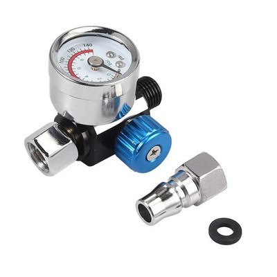 New 1/4'' Air Regulator Gauge for Spray Gun Paint System with Pressure Control