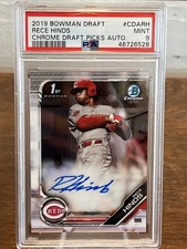 2019 Bowman Draft Chrome Draft Pick Auto Rece Hinds #CDA-RH PSA 9 MINT Reds