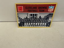 1967 CLEVELAND BROWNS FOOTBALL TEAM Philadelphia Card #37 Warfield KELLY HOF Exc