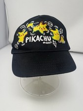 2025 Nintendo Game Freak Pikachu 0025 Kids Black Baseball Hat Cap 4-8 Years