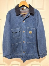 Wrangler Big Ben Vintage Mens Denim Farm Chore Jacket Size 42/Large USA Made