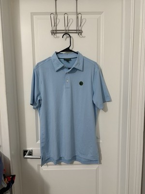 Baby Blue Masters Berckmans Place Augusta National Golf Polo Size Medium EUC