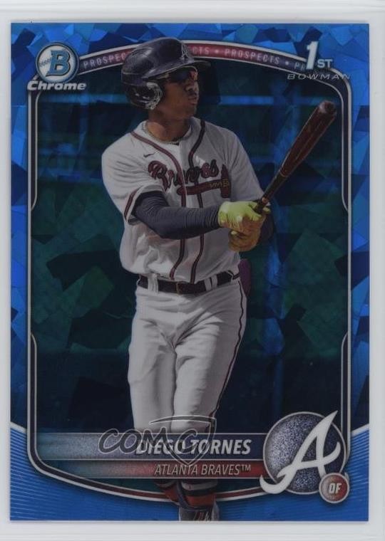 2025 Bowman Chrome Sapphire Edition Chrome Prospects Diego Tornes #BCP-214 1c3k