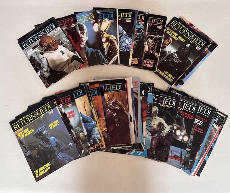 Star Wars Return Of The Jedi Vintage Comic/Magazine every issue in 1984