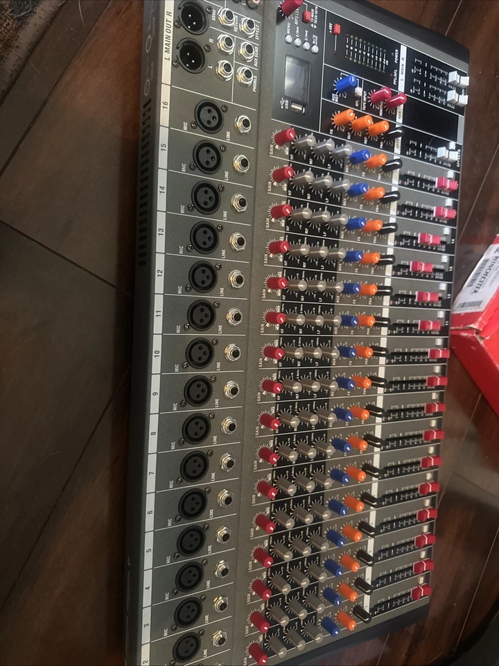 16 Channel Mixing Console with Bluetooth and USB for Audio Recording and Live - Image 4 of 4