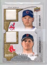 2009 Upper Deck Ballpark Collection 187 Kerry Wood Jonathan Papelbon Jersey /400