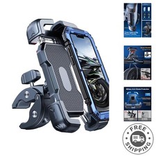 Heavy-Duty Bike Phone Holder - Wind-Proof  Shock Resistant for 7.2" Phones