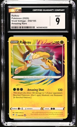 Raikou graded CGC 9 for sale on eBay