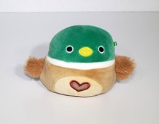 Squishmallow Avery Mallard Duck Heart Belly Cute Plush Stuffed Animal Toy 4" EUC