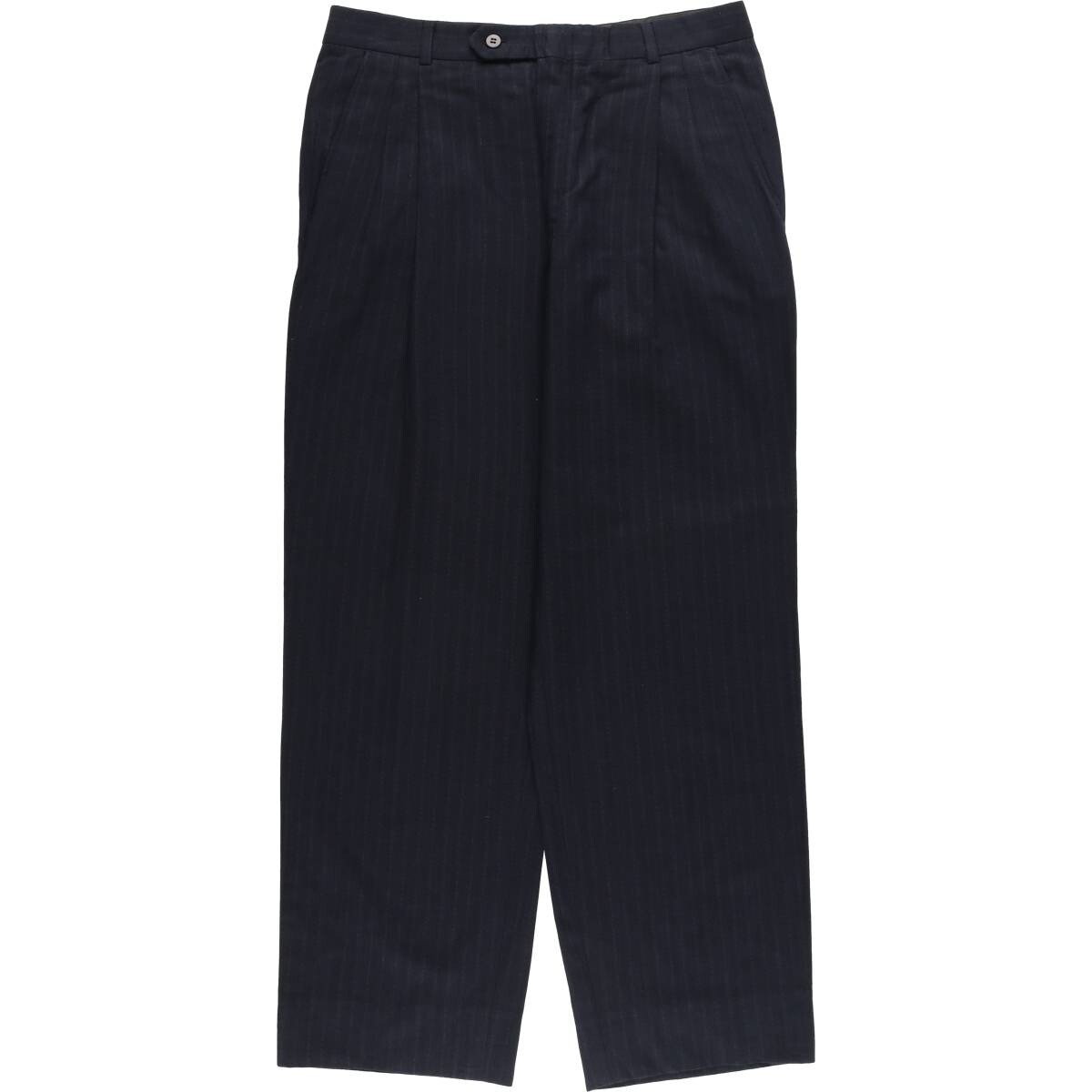 Norman Hilton Stripe Pattern Two-pleat Slacks Pants Men's
