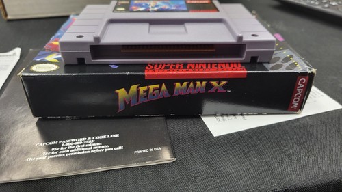 CIB MEGA MAN X SUPER NINTENDO SNES VIDEO GAME COMPLETE IN BOX W/ PROTECTOR - Picture 10 of 12