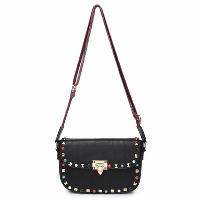 Women Ladies Studded Cross Body Side Messenger Shoulder Bag Handbag Purse Aztec