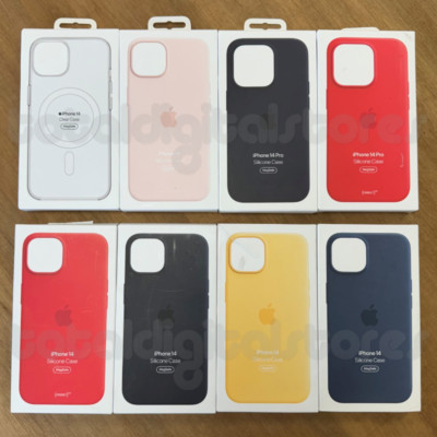 Apple Silikon iPhone 14 Case MagSafe Hülle Original für 14 Pro Plus Max - Neu