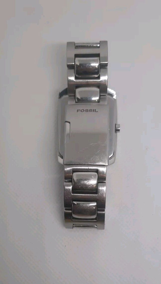 F.S world様 RARE & RUNNING! Fossil CHECKERED CREAM Mens Watch Steel Band