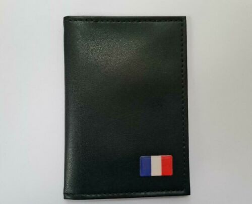 Faux Leather Travel Card Holder Wallet Bus Pass Oyster ID Ticket FRANCE FLAG  - Picture 1 of 7