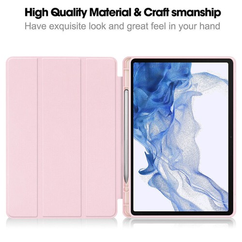 Leather Flip Smart Case Cover w/ Pen Holder For Samsung Galaxy Tab S9 Plus Ultra - Picture 2 of 99