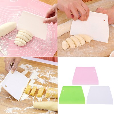 1XTrapezoid Cream Cake Scraper Dough Cutter Cake Spatula Pastry Bakery Tools JI