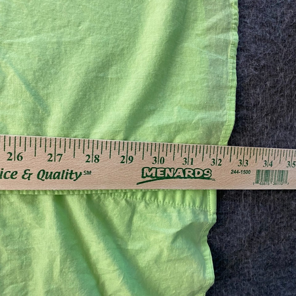 Columbia PFG Shirt Mens Large Neon Green Short Sleeve Vented Fishing