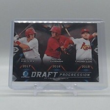 Kirtley/Gorman/Thompson 2019 Bowman Draft Chrome Draft Progression #DPR-STL!
