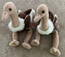 1997 Ty Beanie Baby Stretch The Ostrich Retired/Error Tag PVC Pellets GEM MINT