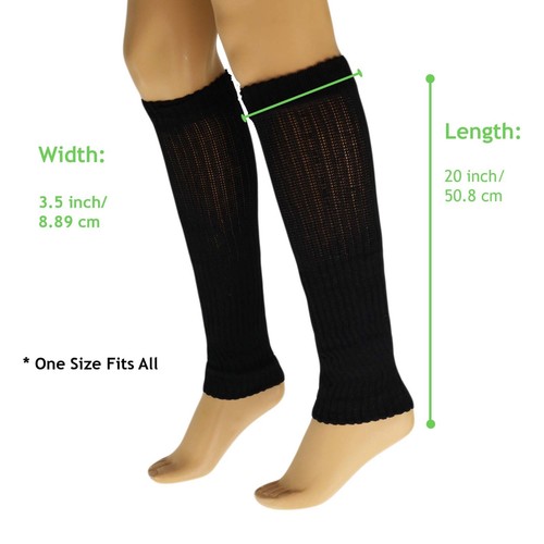 Leg Warmers for Women 80s Style Knitted Knee High - Picture 24 of 138