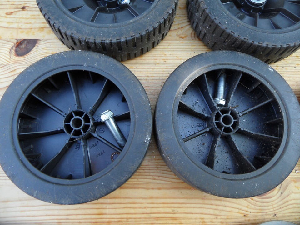 4x Räder für Rasenmäher vorne hinten ALKO Briggs & Stratton 450 Series