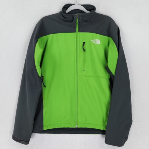The North Face Jacket Mens Medium Green Gray Apex Bionic Soft Shell Windbreaker - Picture 1 of 15