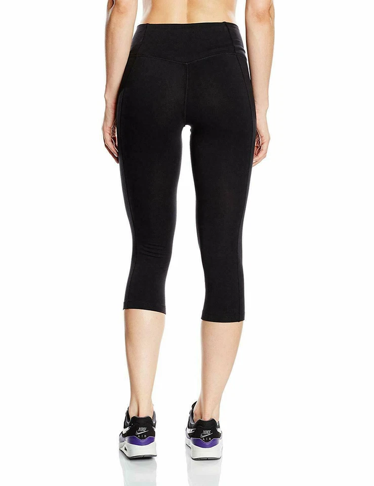 Nike Mujeres POWER Calce Ajustado LEGEND Entrenamiento Capri Negro Talla XS 849994-010 Foto 2 de 3