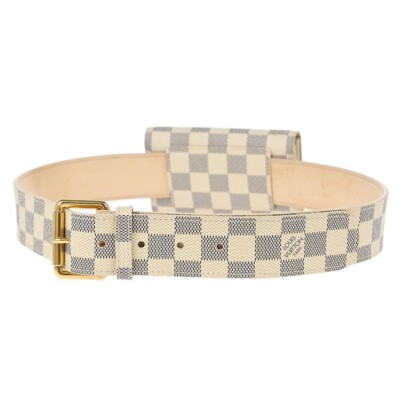 Louis Vuitton Damier Azur Ceinture Pochette Solo Bum Bag M9835V