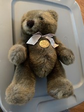 Vintage 1986 Dakin Baron Limited Edition brown Bear Plush Stuffed Beige Bow