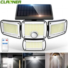 346 LED Solar Power Motion Sensor Wall Light Outdoor Garden Security Flood Lamp