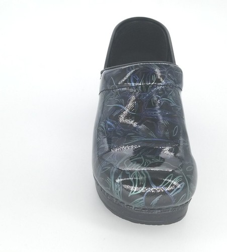 7191 Dansko Womens Tropical Leaf Patent Clog Size 38 EU 7.5-8 US - Picture 3 of 9