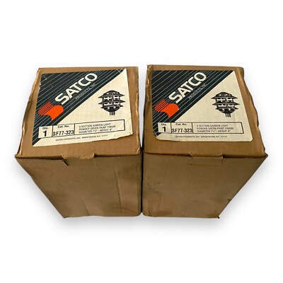 (2) SATCO Nuvo Green Hardwired Water Resistant Path Light - New Old Stock