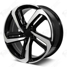 19 Black Machined Rims 19x8.5 Et35 5x114.3 Fit Honda Hr-v Cr-v Civic Si Accord