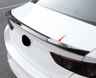 Rear Trunk Spoiler Wing V Style For 2019-2025 Mazda 3 Axela Sedan ABS Black