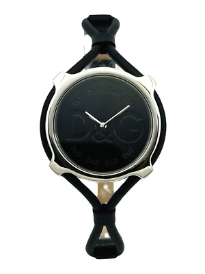 D&G , Dolce & Gabbana Women's 3719080004 LISBON Black Leather