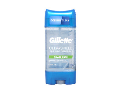 Gillette Anti-Perspirant Deodorant Clear Gel, Power Rush 3.8 Ounce