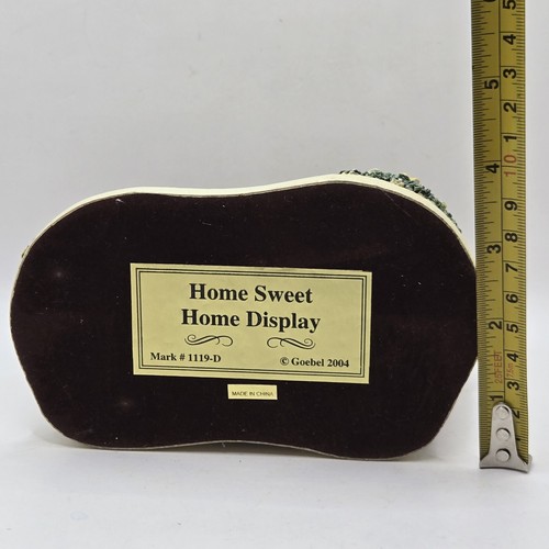Espositore M I Hummel Goebel HOME SWEET HOME marchio da collezione #119-D vetro colorato  - Foto 18 di 19