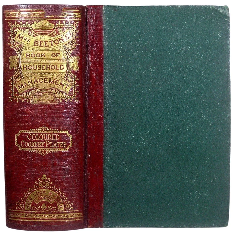 1869 Rare ANTIQUE COOKBOOK Mrs. Beeton's VINTAGE COOKERY HOUSEHOLD Victorian OLD - Image 2 of 4