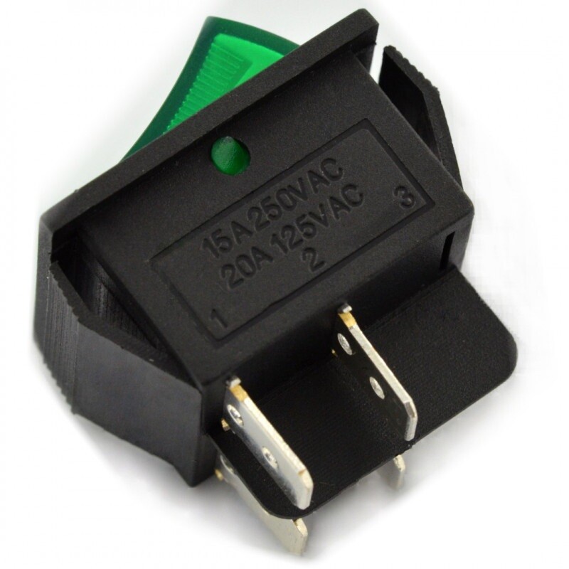 Caravan Camper Green 240v rocker switch for | Grelly UK
