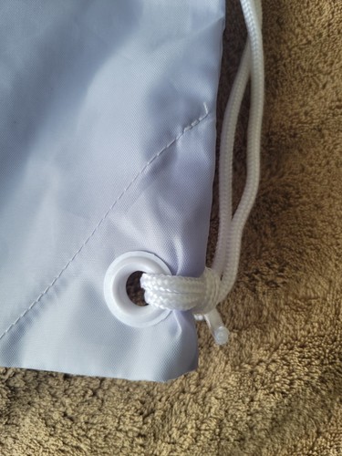 LILAC/Blue ADIDAS Cinch Bag/Backsack 19" Tall X 15" Wide With 22" Drop Cords - Picture 4 of 7