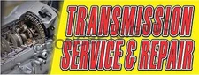 3'x8' TRANSMISSION SERVICE & REPAIR BANNER LARGE Outdoor Sign Car Auto Shop