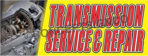 3'x8' TRANSMISSION SERVICE & REPAIR BANNER LARGE Outdoor Sign Car Auto Shop