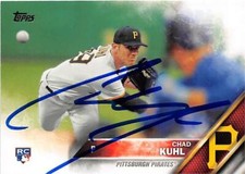 Chad Kuhl autographed baseball card (Pittsburgh Pirates) 2016 Topps #US96 Rookie