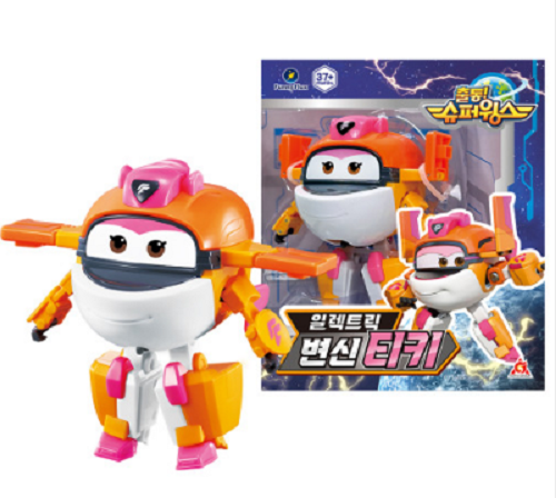 Super Wings Electric Transforming Tiki Robot Figure/ korea for toy